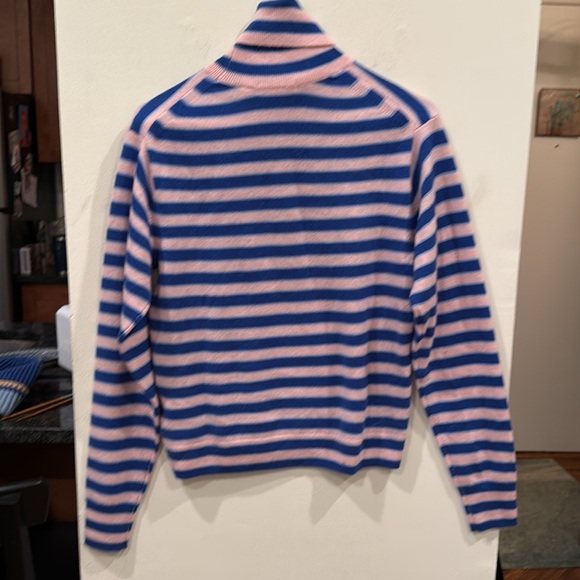 Uniqlo X Marni Pink and Blue stripe cashmere Turtleneck Sweater XS new tags - Picture 7 of 7